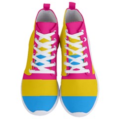 Pansexual Pride Flag Men s Lightweight High Top Sneakers by lgbtnation