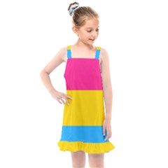 Pansexual Pride Flag Kids  Overall Dress by lgbtnation