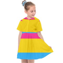 Pansexual Pride Flag Kids  Sailor Dress by lgbtnation