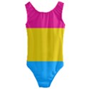 Pansexual Pride Flag Kids  Cut-Out Back One Piece Swimsuit View1