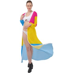 Pansexual Pride Flag Maxi Chiffon Beach Wrap