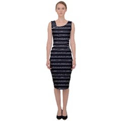 Binary Coding Sleeveless Pencil Dress by impacteesstreetwearsix