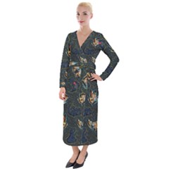 King And Queen  Velvet Maxi Wrap Dress by Mezalola