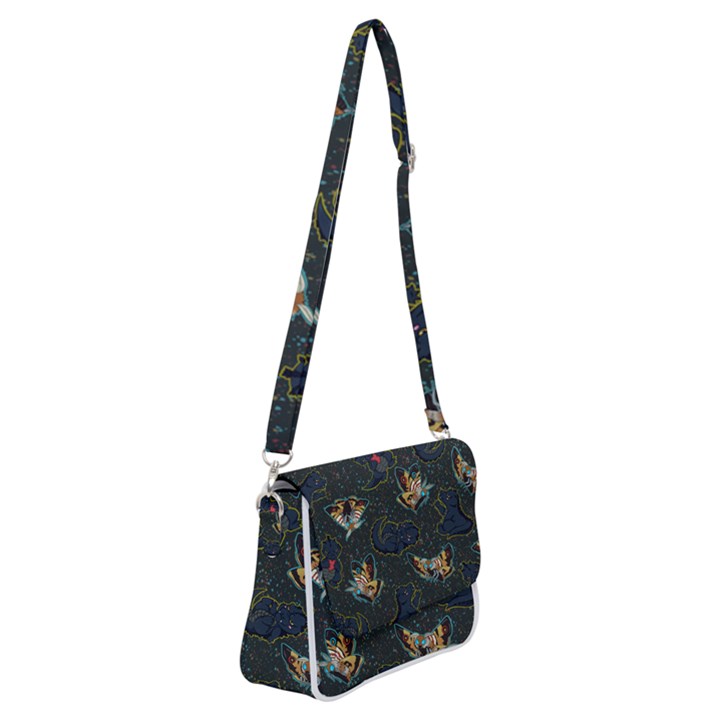 king and Queen  Shoulder Bag with Back Zipper