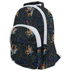 King And Queen  Rounded Multi Pocket Backpack by Mezalola