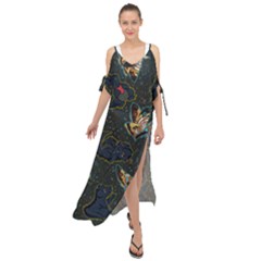 King And Queen  Maxi Chiffon Cover Up Dress by Mezalola