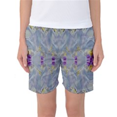 We Are Flower People In Bloom Women s Basketball Shorts by pepitasart