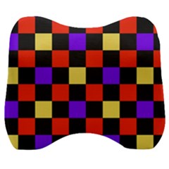 Checkerboard Again Velour Head Support Cushion by impacteesstreetwearseven