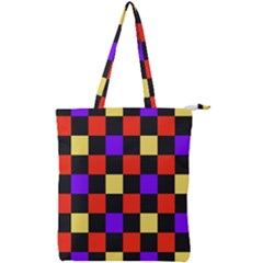 Checkerboard Again Double Zip Up Tote Bag by impacteesstreetwearseven