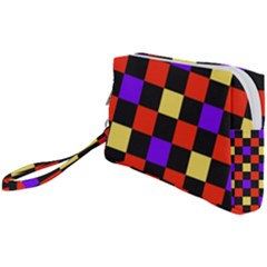 Checkerboard Again Wristlet Pouch Bag (small) by impacteesstreetwearseven