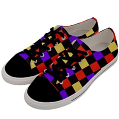 Checkerboard Again Men s Low Top Canvas Sneakers