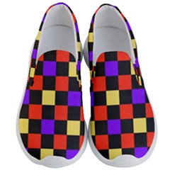 Checkerboard Again Men s Lightweight Slip Ons by impacteesstreetwearseven