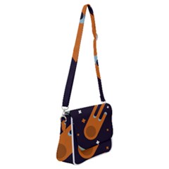 Meteor Meteorite Space Comet Shoulder Bag With Back Zipper by Pakrebo