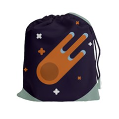 Meteor Meteorite Space Comet Drawstring Pouch (xxl) by Pakrebo