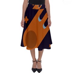 Meteor Meteorite Space Comet Perfect Length Midi Skirt by Pakrebo