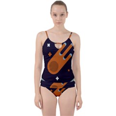 Meteor Meteorite Space Comet Cut Out Top Tankini Set by Pakrebo