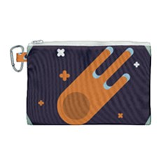 Meteor Meteorite Space Comet Canvas Cosmetic Bag (large) by Pakrebo