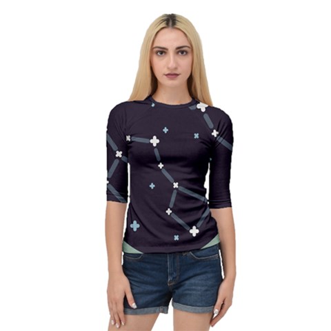 Celebrities Categories Universe Sky Quarter Sleeve Raglan Tee by Pakrebo