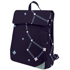 Celebrities Categories Universe Sky Flap Top Backpack by Pakrebo