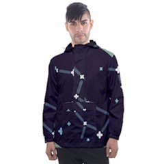 Celebrities Categories Universe Sky Men s Front Pocket Pullover Windbreaker by Pakrebo