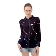 Celebrities Categories Universe Sky Long Sleeve Chiffon Shirt