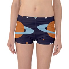 Planet Orbit Universe Star Galaxy Reversible Boyleg Bikini Bottoms by Pakrebo