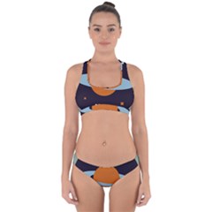 Planet Orbit Universe Star Galaxy Cross Back Hipster Bikini Set by Pakrebo