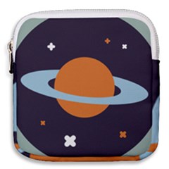 Planet Orbit Universe Star Galaxy Mini Square Pouch by Pakrebo