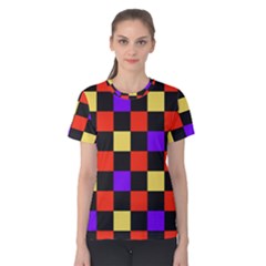 Checkerboard Again Women s Cotton Tee