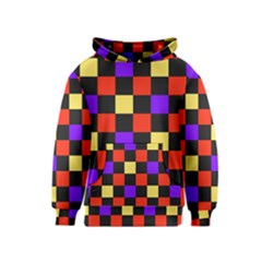 Checkerboard Again Kids  Pullover Hoodie