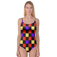 Checkerboard Again Camisole Leotard 