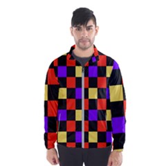 Checkerboard Again Men s Windbreaker