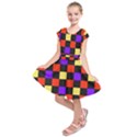 Checkerboard Again Kids  Short Sleeve Dress View1