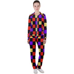 Checkerboard Again Casual Jacket And Pants Set