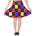 Checkerboard Again Velvet High Waist Skirt View2