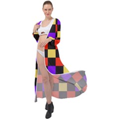 Checkerboard Again Maxi Chiffon Beach Wrap