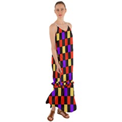 Checkerboard Again Cami Maxi Ruffle Chiffon Dress by impacteesstreetwearseven