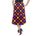 Checkerboard Again Midi Mermaid Skirt View2