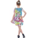 Spring Leaves Kids  Tie Up Tunic Dress View2