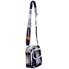 Rocket Space Universe Spaceship Shoulder Strap Belt Bag