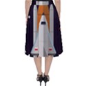 Rocket Space Universe Spaceship Classic Midi Skirt View2