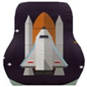 Rocket Space Universe Spaceship Car Seat Back Cushion  View1