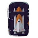 Rocket Space Universe Spaceship Waist Pouch (Small) View1