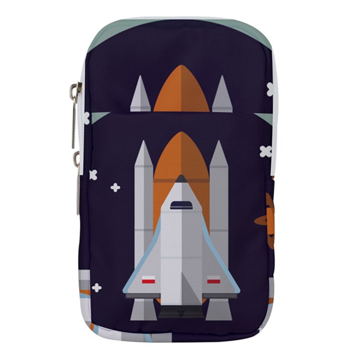 Rocket Space Universe Spaceship Waist Pouch (Small)