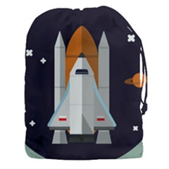 Rocket Space Universe Spaceship Drawstring Pouch (xxxl)