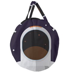 Astronaut Space Astronomy Universe Giant Round Zipper Tote by Pakrebo