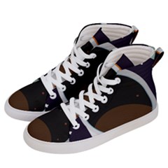 Astronaut Space Astronomy Universe Women s Hi-top Skate Sneakers by Pakrebo