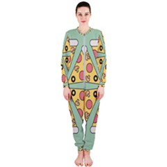 Pizza Slice Food Italian Onepiece Jumpsuit (ladies)  by Pakrebo