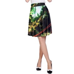 Science Fiction Forward Futuristic A-line Skirt by Pakrebo