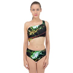 Science Fiction Forward Futuristic Spliced Up Two Piece Swimsuit by Pakrebo